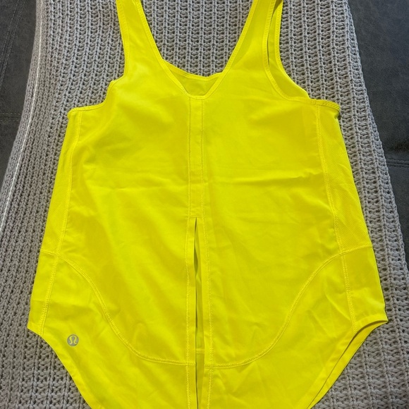 Lululemon Neon Yellow Tank Size 2 - Picture 3 of 3